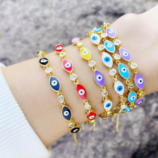 Bohemian color eye bracelet