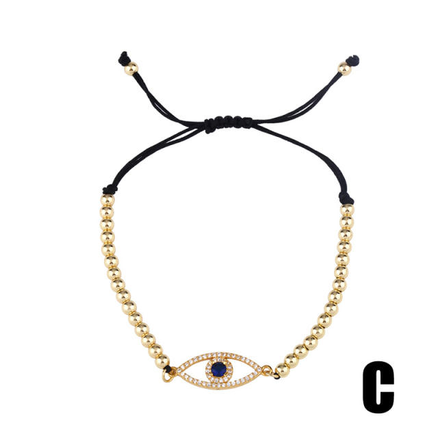 Fashion inlaid zircon Devil's Eye bracelet