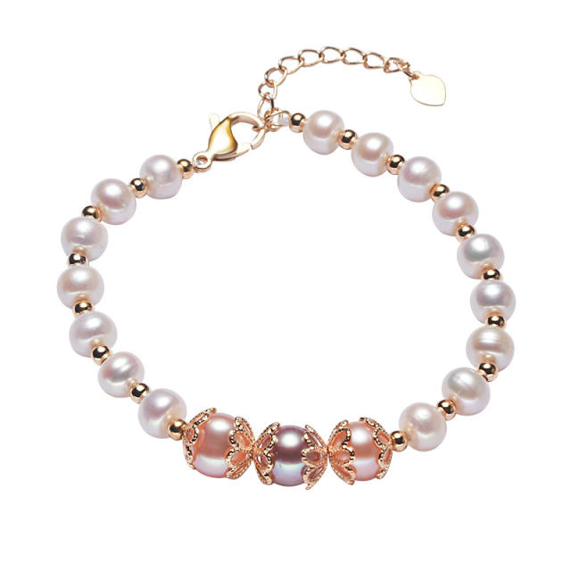 Freshwater baroque pearl bracelet