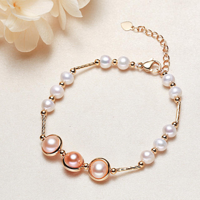 Freshwater baroque pearl bracelet