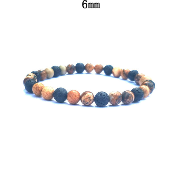 lava agate beads bracelet