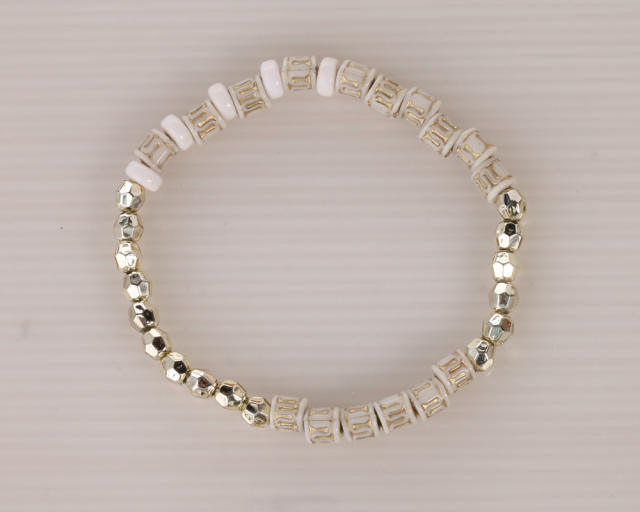 Evil's eye acrylic crystal beads multi-layer bracelet