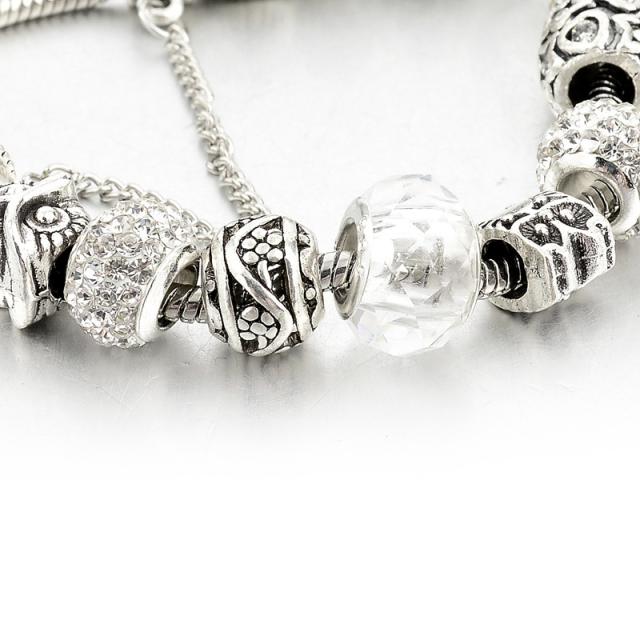 DIY silver color popular bracelet