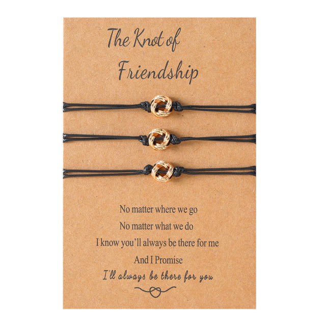 Wax line friendship bracelet