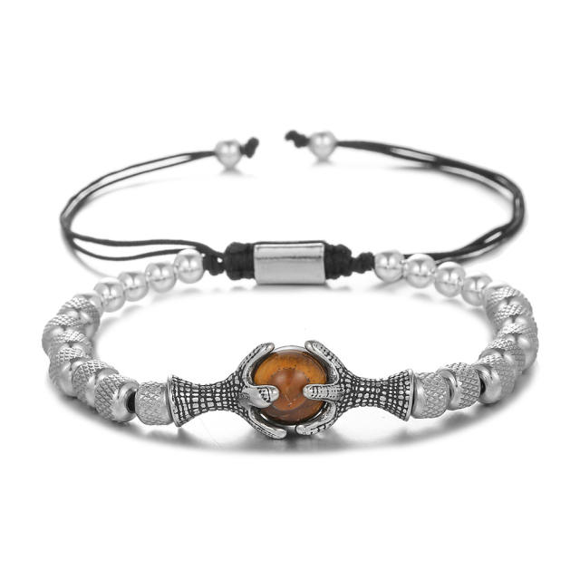 10MM tiger eye stone beads men's bracelet