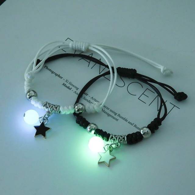 Luminous bracelet friendship bracelet couples bracelet