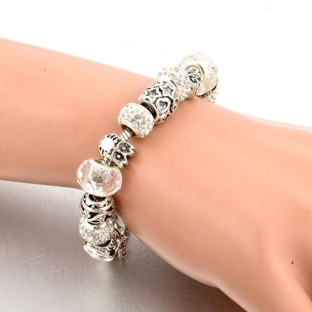 DIY silver color popular bracelet