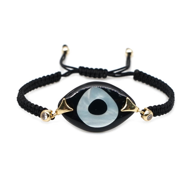 Boho evil eye string bracelet