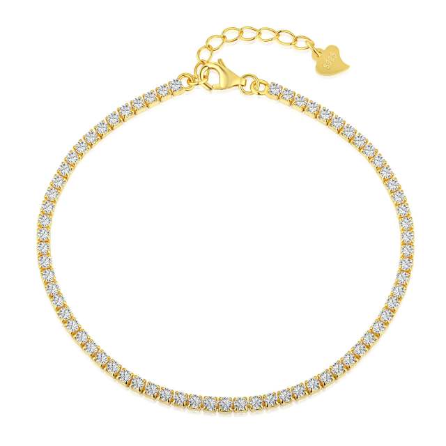 2MM/3MM/4MM S925 sterling silver tennis chain bracelet