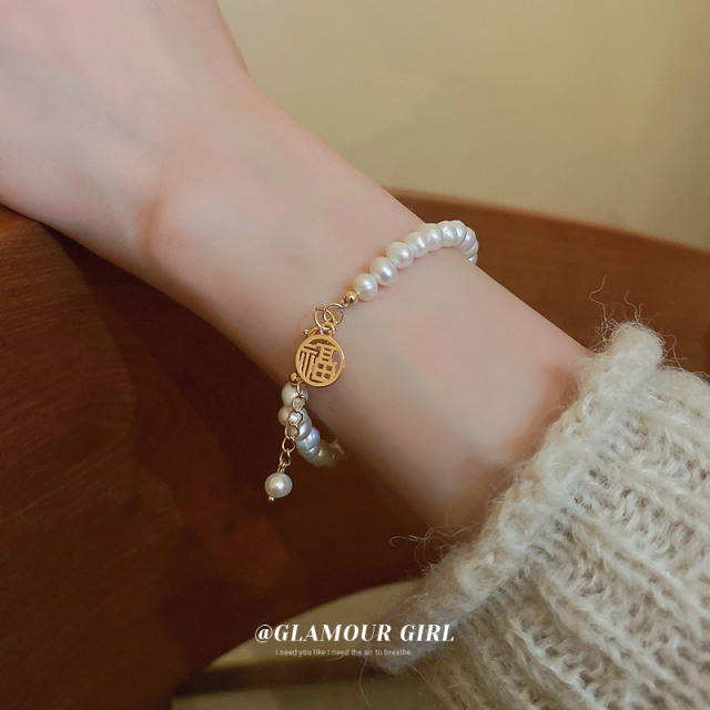 Water pearl beads bracelet
