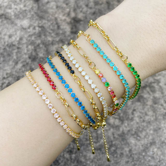 Asymmetric stitching bracelet for women