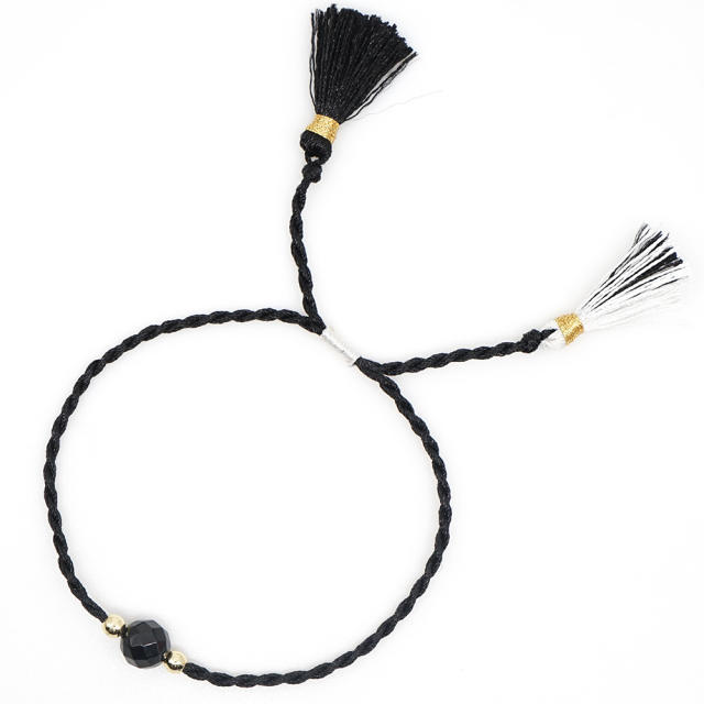 6mm natural stone beads string bracelet yoga