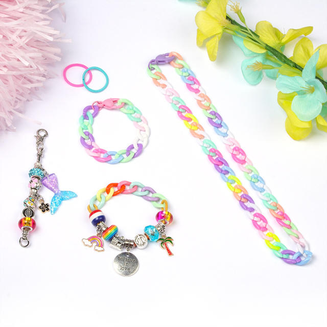 Amazon hot sale kids DIY beads bracelet