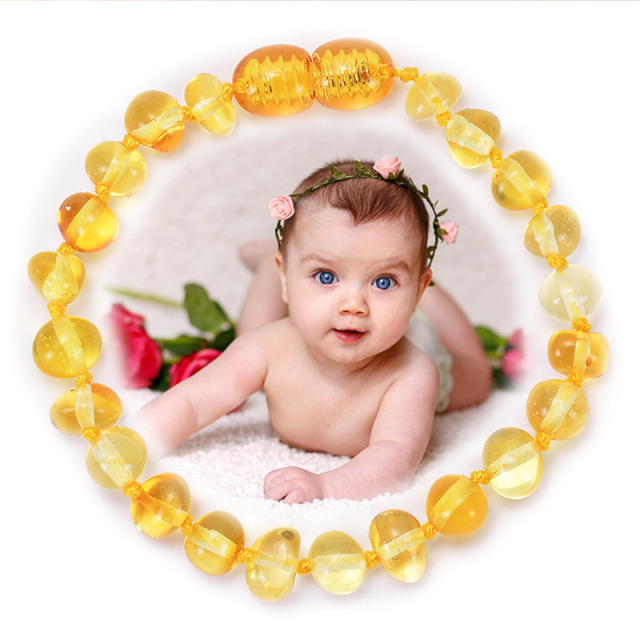 Natral amber bracelt baby teething gift