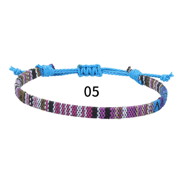 Boho colored friendship bracelet