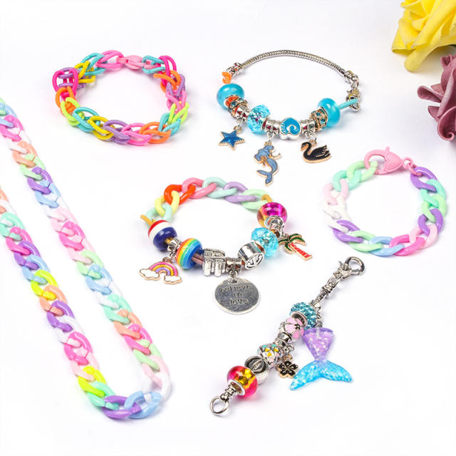 Amazon hot sale kids DIY beads bracelet