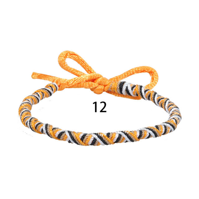 Boho colored rope friendship bracelet