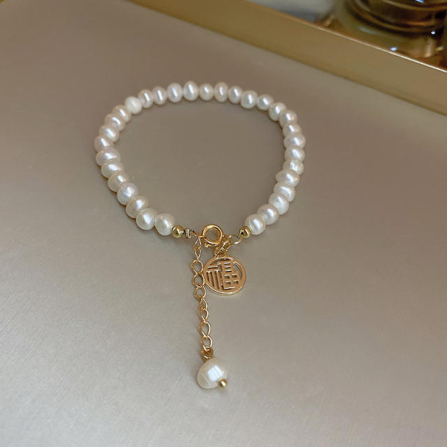 Water pearl beads bracelet
