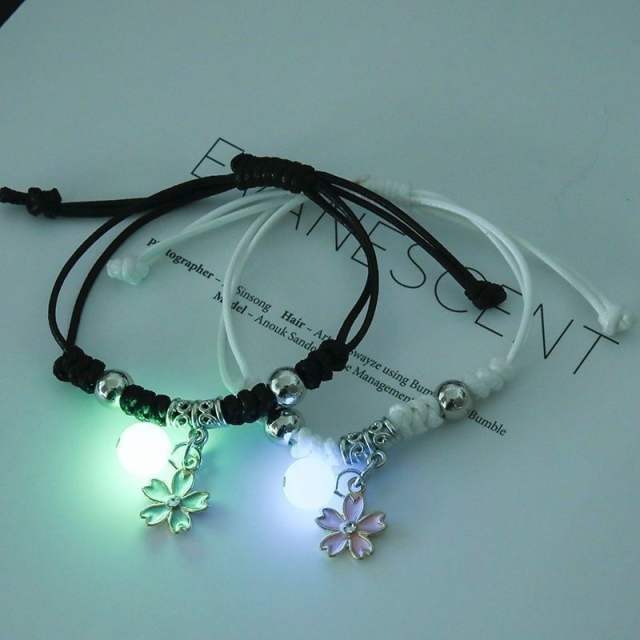 Luminous bracelet friendship bracelet couples bracelet