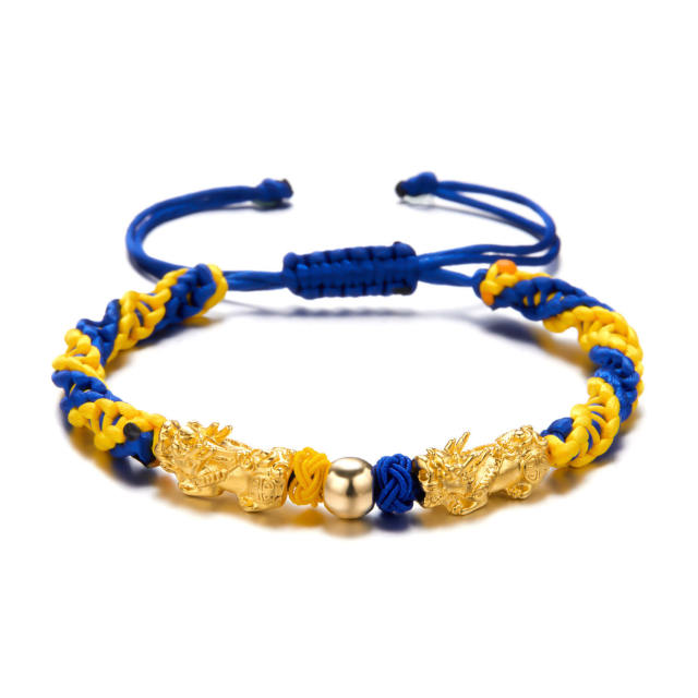 Creative color matching Ukraine bracelet macrame bracelet