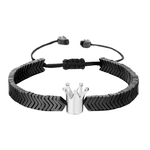 Occident fashion crown men's bracelet