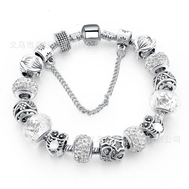 DIY silver color popular bracelet