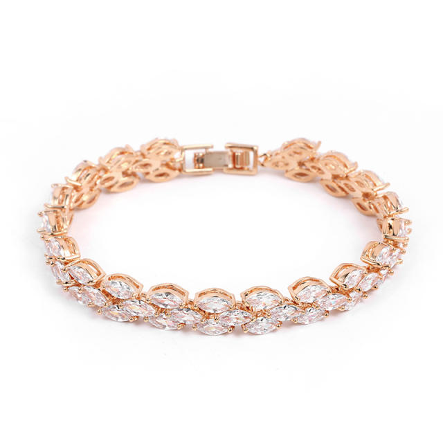 Luxury cubic zircon tennis bracelet