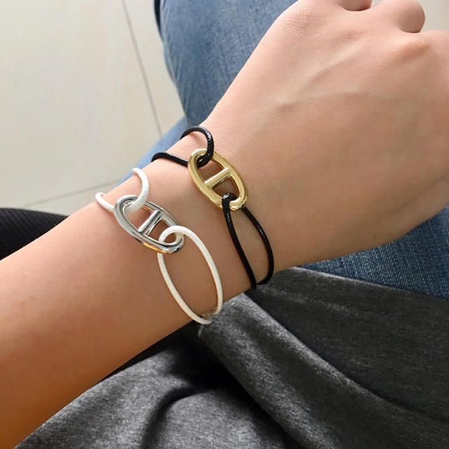 Colorful wax line ins string bracelet