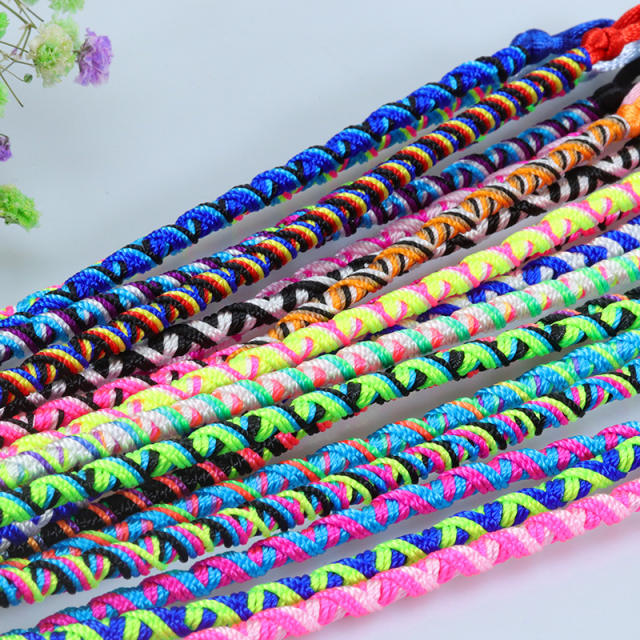 Boho colored rope friendship bracelet