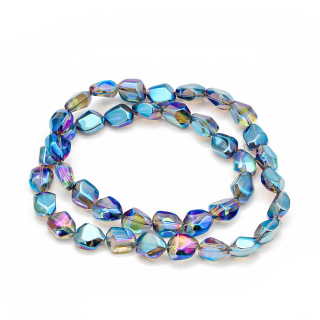 Glass crystal beads evil eye elastic bracelet