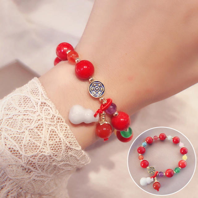Chinese trend jade beads bracelet