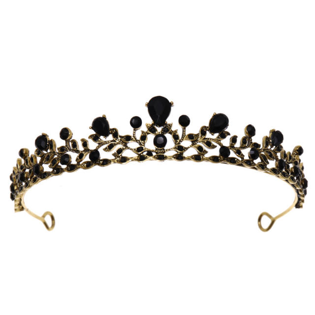 Baroque rhinestone princess crown