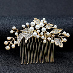 Fashion Diamond Pearl bridal hair comb