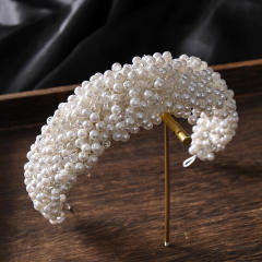 Luxury pearl handmade bridal hair accessory