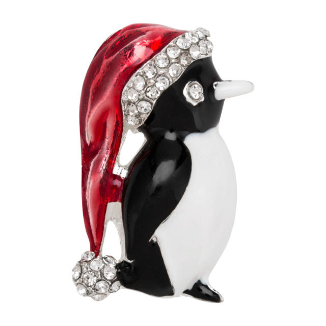 Enamel Penguin brooch