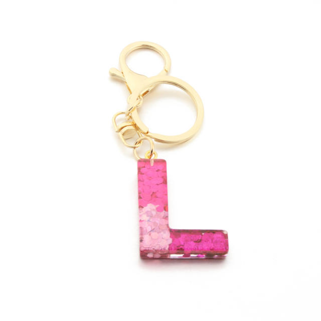 Initial letter keychain