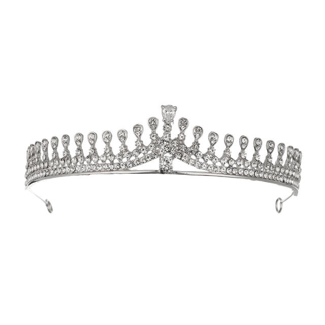 Diamond bride crown headband