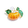 Fashion pearl pumpkin brooch