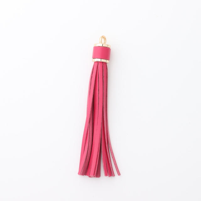 PU leather tassel key chain