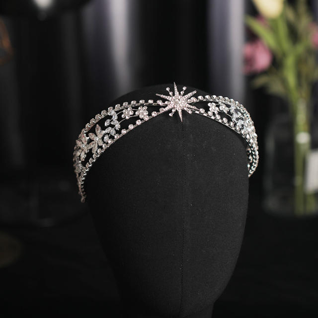 Rhinestone star bridal headband