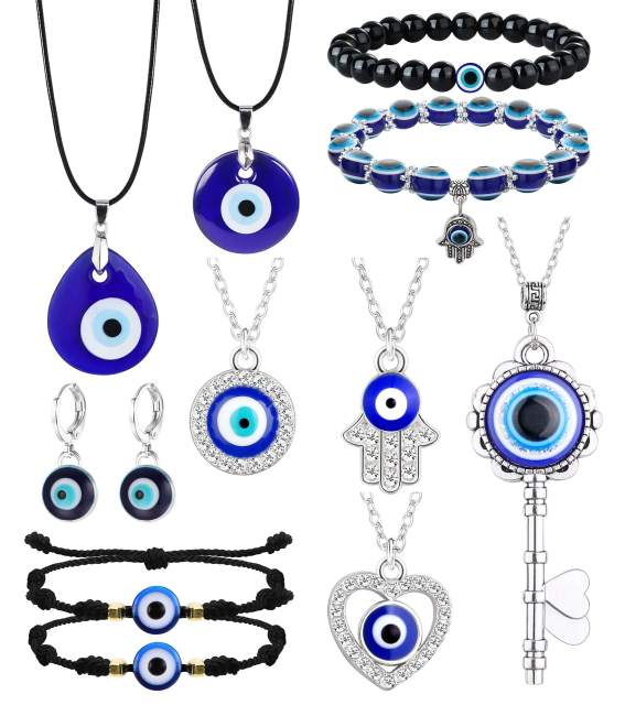 11pcs evil eye jewelry set