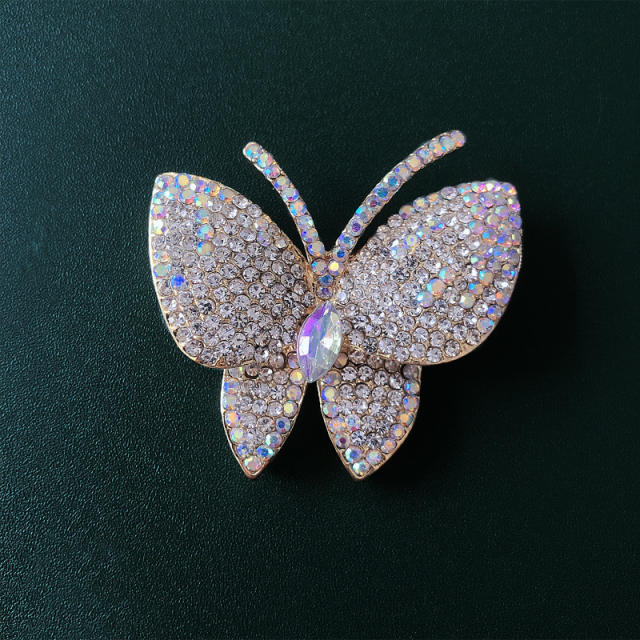 Diamond butterfly brooch