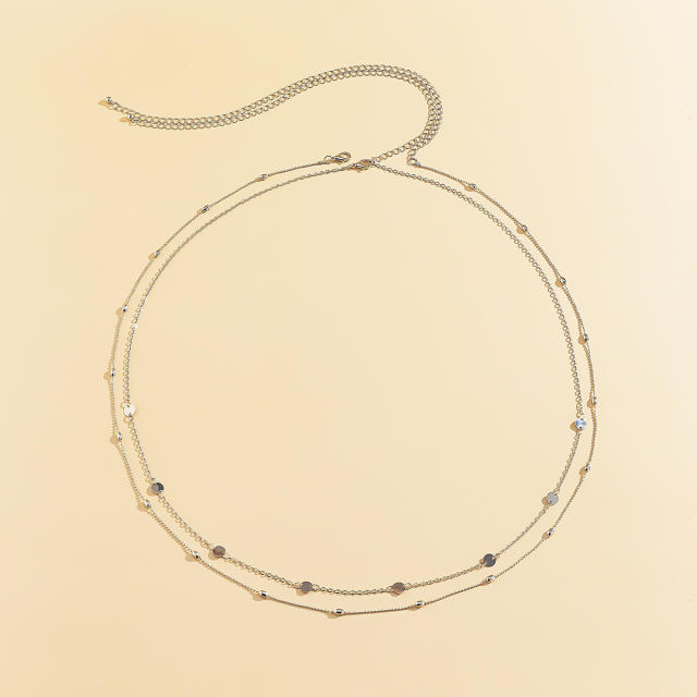 Dainty two layer sexy waist chain