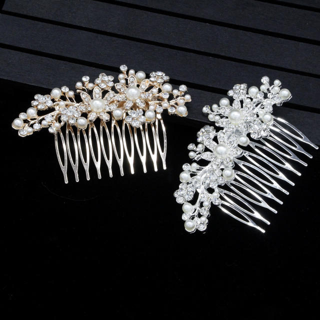 New Diamond Pearl bridal hair comb