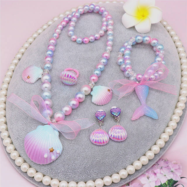 Birthday gift unicorn jewelry set for little girl