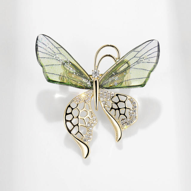 Hot sale clear acrylic butterfly dragonfly brooch