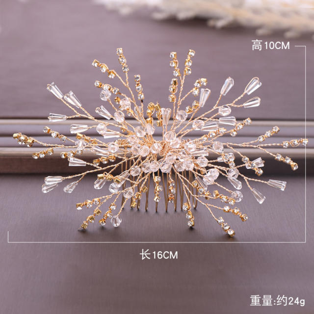 Rhinestone bridal hair combs