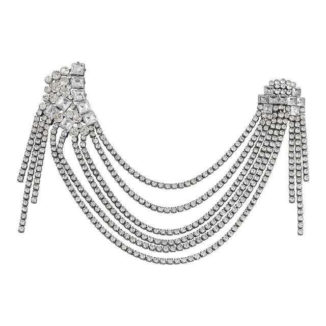 Diamond tassel luxury brooch