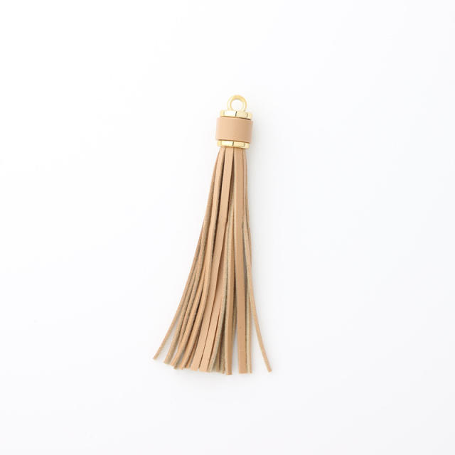 PU leather tassel key chain