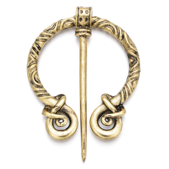 Vintage Viking brooch creative Viking metal buckle pin